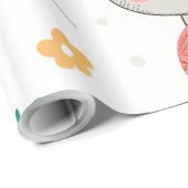 Niedliche Kätzchen Geschenkpapier (Rolleneckpunkt)