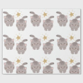 Niedliche Kätzchen Geschenkpapier (Flach)