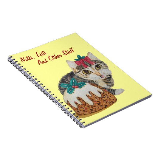 niedliche Kätzchen-Grautabby Notizblock (Rechte Seite)