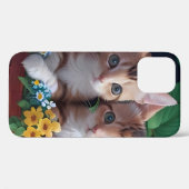 Niedliche Kätzchen in einem Blume-Korb Case-Mate iPhone Hülle (Rückseite (Horizontal))