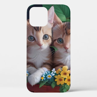 Niedliche Kätzchen in einem Blume-Korb Case-Mate iPhone Hülle