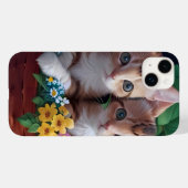 Niedliche Kätzchen in einem Blume-Korb Case-Mate iPhone Hülle (Rückseite (Horizontal))