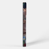 Niedliche Kätzchen in einem Blume-Korb iPhone Hülle (Rechte Seite)