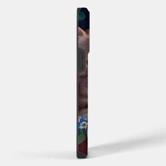 Niedliche Kätzchen in einem Blume-Korb iPhone Hülle (Rechte Seite)