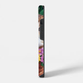 Niedliche Kätzchen in einem Blume-Korb iPhone Hülle (Linke Seite)