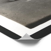 Niedliche Kätzchen in Garnkunst drucken Poster (Ecke)