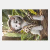 Niedliche Kätzchen in Kostümen POSTERS Geschenkpapier Set (Vorderseite 3)