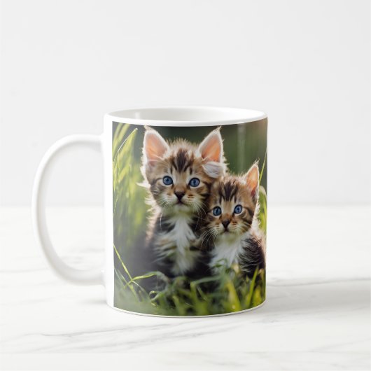 Niedliche Kätzchen Kaffeetasse (Links)