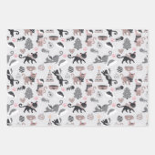 Niedliche Kätzchen Kätzchen farbenfrohe Katze Urla Geschenkpapier Set (Vorderseite)