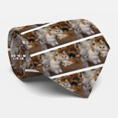 Niedliche Kätzchen Krawatte (Gerollt)