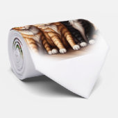 Niedliche Kätzchen Krawatte (Gerollt)