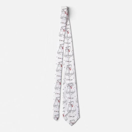 Niedliche Kätzchen Krawatte (Rückseite)