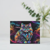 Niedliche Kätzchen Kunst, Kultur Postkarte (Stehend Vorderseite)