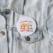 Niedliche Kätzchen - Leben ohne Katzen? Button (Beispiel)