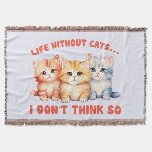 Niedliche Kätzchen - Leben ohne Katzen? Decke (Vorderseite)