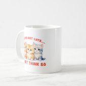Niedliche Kätzchen - Leben ohne Katzen? Kaffeetasse (Vorderseite Links)