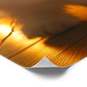 Niedliche Kätzchen mit dem Weihnachtsmann und Rent Poster (Ecke)