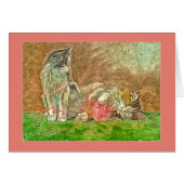 Niedliche Kätzchen mit Garn (Vorderseite (Horizontal))