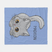 Niedliche Kätzchen-Name- u. -farbFleecedecken Fleecedecke (Vorderseite (Horizontal))