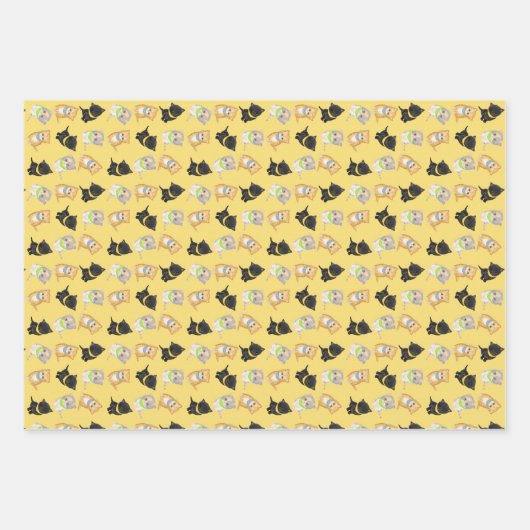 Niedliche Kätzchen Packpapier Geschenkpapier Set (Vorderseite 2)