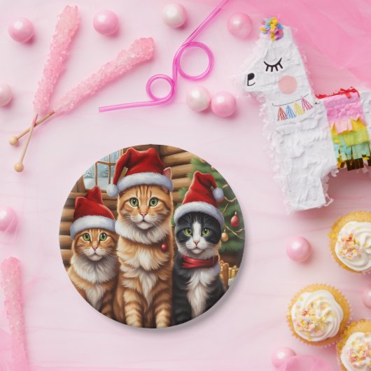 Niedliche Kätzchen Pappteller (Party)