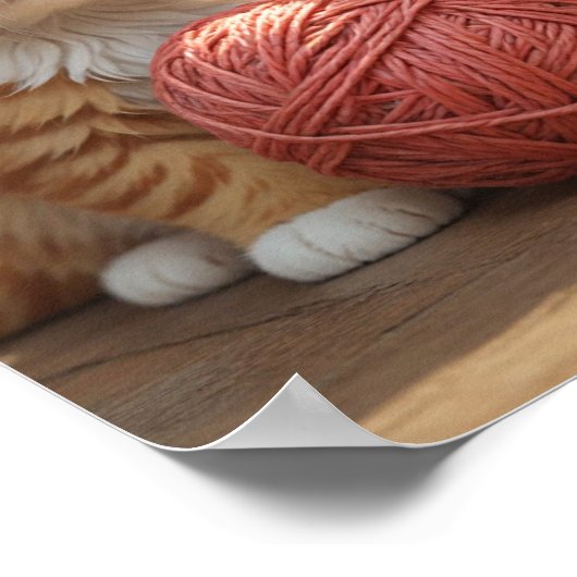 Niedliche Kätzchen-Poster Poster (Ecke)