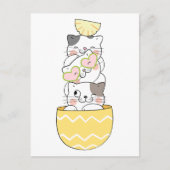 Niedliche Kätzchen Postkarte (Vorderseite)