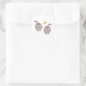 Niedliche Kätzchen Quadratischer Aufkleber (Tasche)