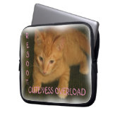 Niedliche Kätzchen "REBOOT: CUTENESS OVERLOAD" Not Laptopschutzhülle (Vorderseite Links)