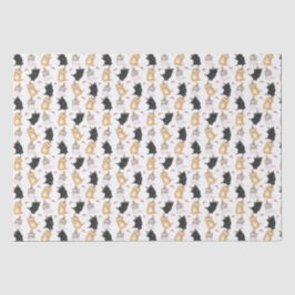 Niedliche Kätzchen Regenbogengeschenkpapier Seidenpapier