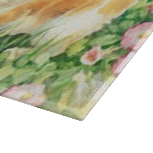 Niedliche Kätzchen-Schneidebrett Schneidebrett (Ecke)