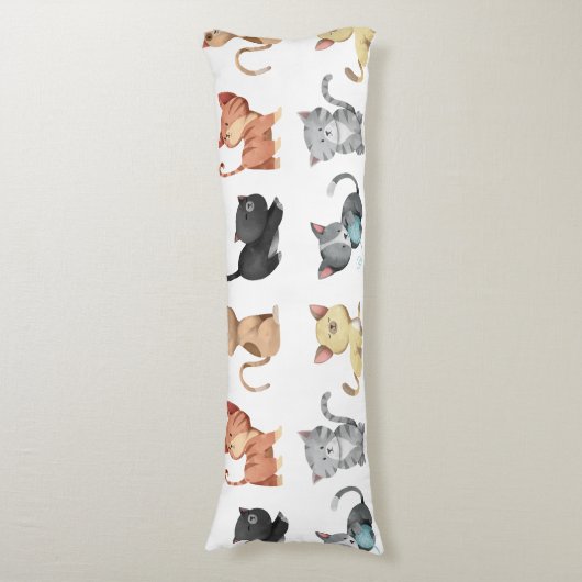 Niedliche Kätzchen Seitenschläferkissen (Vorderseite Vertikal)