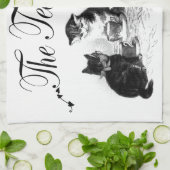 niedliche Kätzchen Tee Party Küchentücher (Gefaltet)