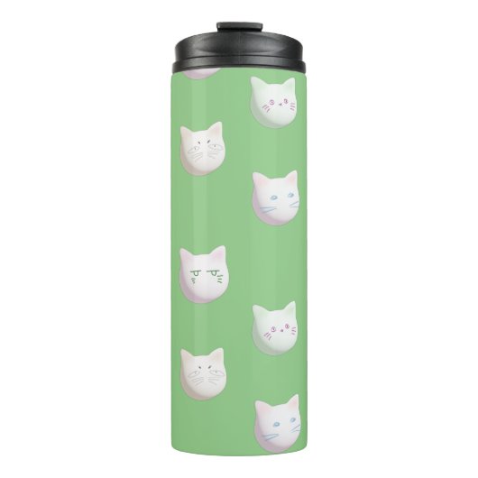 Niedliche Kätzchen Thermosbecher (Vorderseite)