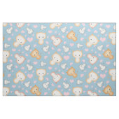 Niedliche Kätzchen- und Herzmuster Stoff (Fat Quarter (45,7 x 55,9 cm))