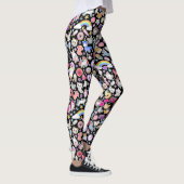 Niedliche Kätzchen und Japanisch Kawaii Decora Men Leggings (Rechts)