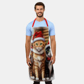 Niedliche Kätzchen Weihnachten Schürze (Getragen)