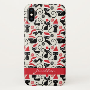 Niedliche Kätzchen Weihnachtsmannmütze Weihnachten Case-Mate iPhone Hülle