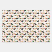 Niedliche Kätzchen Weihnachtsverpackung Geschenkpapier Set (Vorderseite)