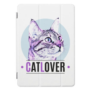 Niedliche Kätzchenoberfläche Pink und Black Cat Lo iPad Pro Cover
