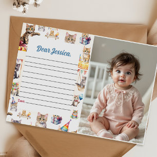 Niedliche Kätzchenzeit Kapselnotizkarte Einladung