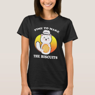 Niedliche Kätzchenzeit, um Kekse zu einem Katzenun T-Shirt