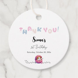 Niedliche Katze 1. Geburtstag Geschenkanhänger