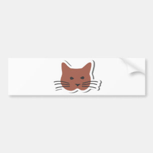 Niedliche Katze 2 Autoaufkleber