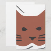 Niedliche Katze 2 Briefpapier (Vorne/Hinten)