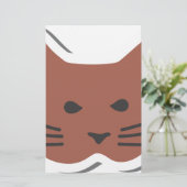 Niedliche Katze 2 Briefpapier (Stehend Vorderseite)
