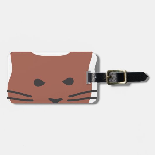Niedliche Katze 2 Gepäckanhänger (Vorderseite horizontal)