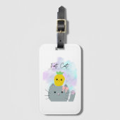 Niedliche Katze 2 Gepäckanhänger (Vorderseite Vertikal)