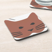 Niedliche Katze 2 Getränkeuntersetzer (Linke Seite)