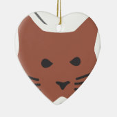 Niedliche Katze 2 Keramikornament (Rechts)